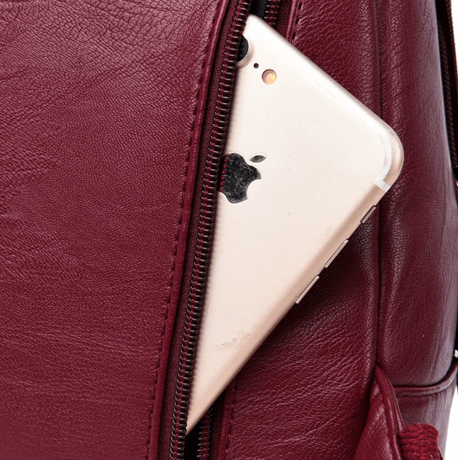 Premium Water-Resistant Leather Backpack for Women | Stornfield