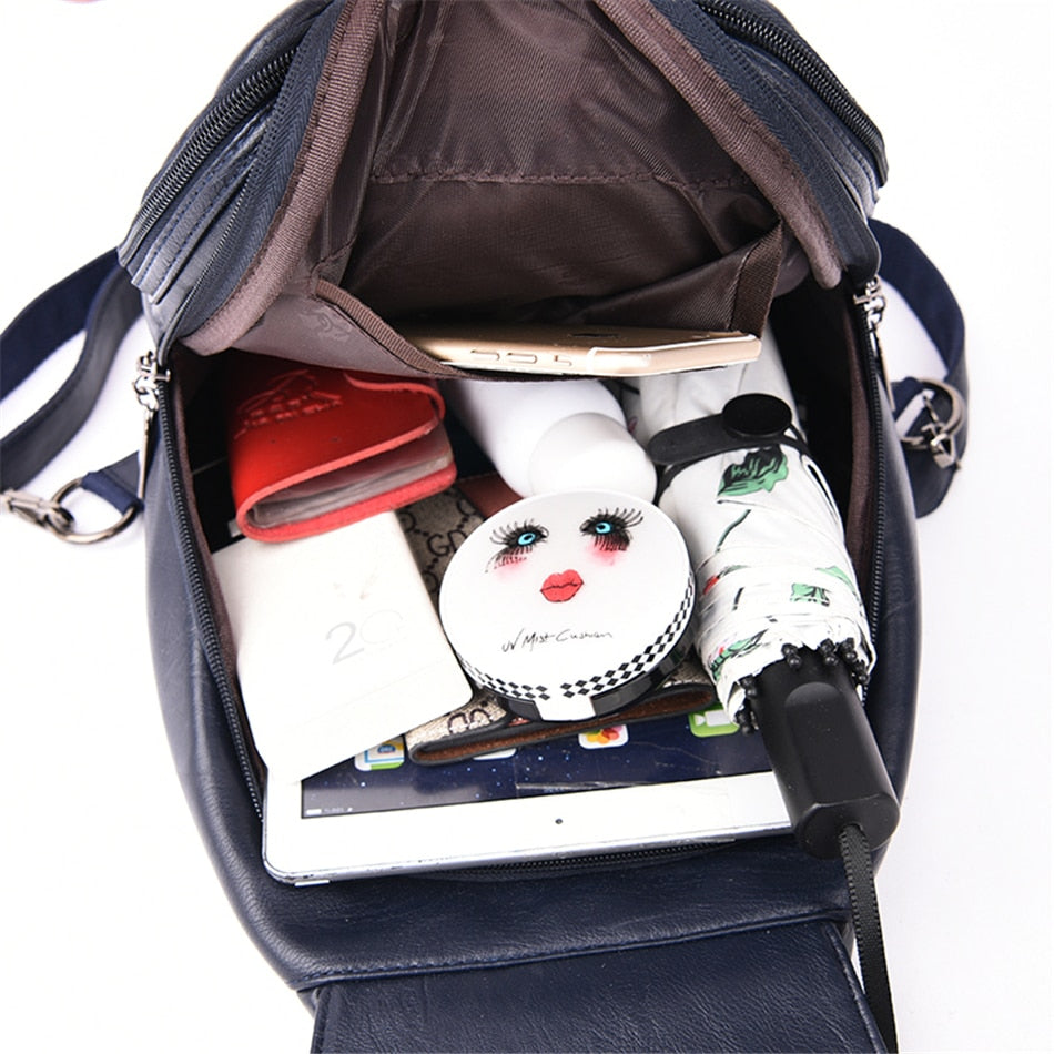 Premium Water-Resistant Leather Backpack for Women | Stornfield