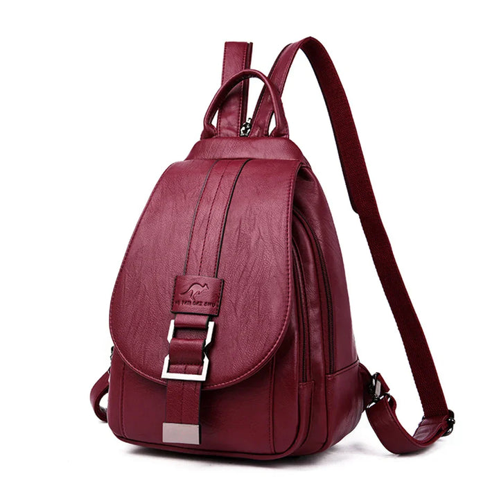 Premium Water-Resistant Leather Backpack for Women | Stornfield