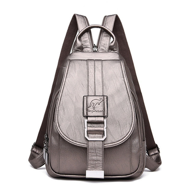 Premium Water-Resistant Leather Backpack for Women | Stornfield
