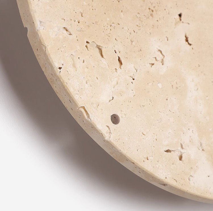 Stornfield | Awaken Your Space with the Travertine Wabi-Sabi Wall Clock