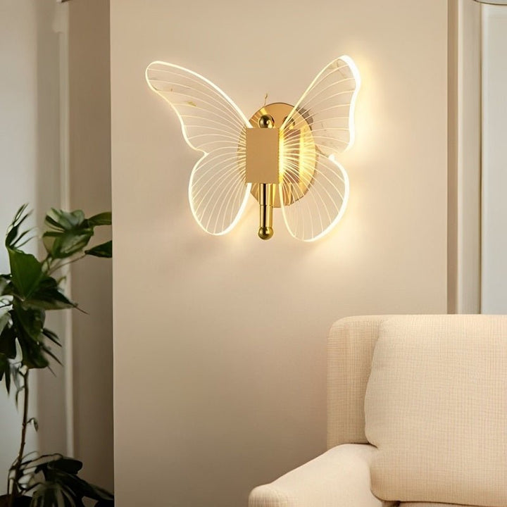 Stornfield | FloraVyne LED Wall Sconce – Butterfly Design Lamp with 3 Lighting Modes, Energy-Efficient and Stylish