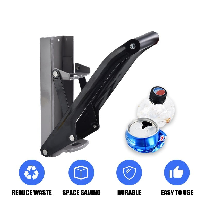 Wall-Mounted Metal Commercial Can Crusher with Bottle Opener | Stornfield