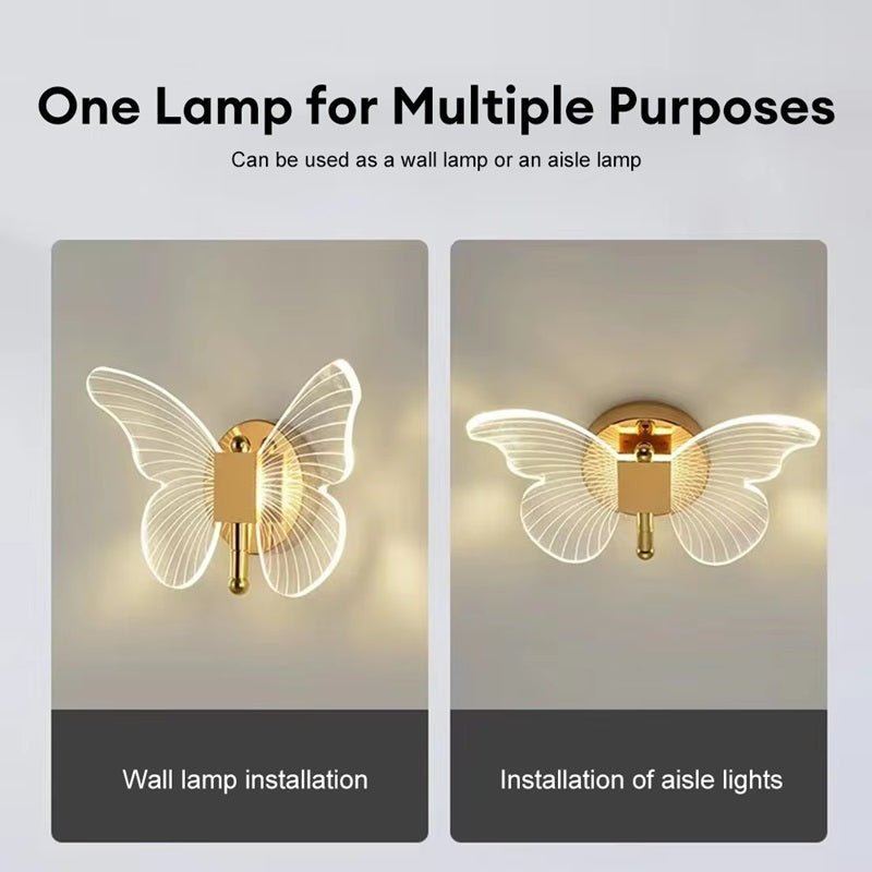 Stornfield | FloraVyne LED Wall Sconce – Butterfly Design Lamp with 3 Lighting Modes, Energy-Efficient and Stylish
