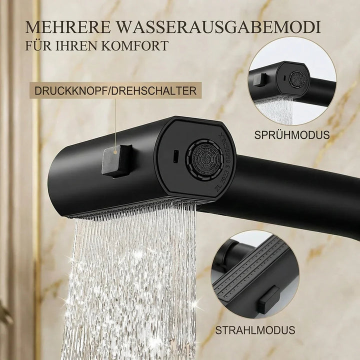 Pull-out kitchen faucet with LED & 5 spray modes | Stornfield