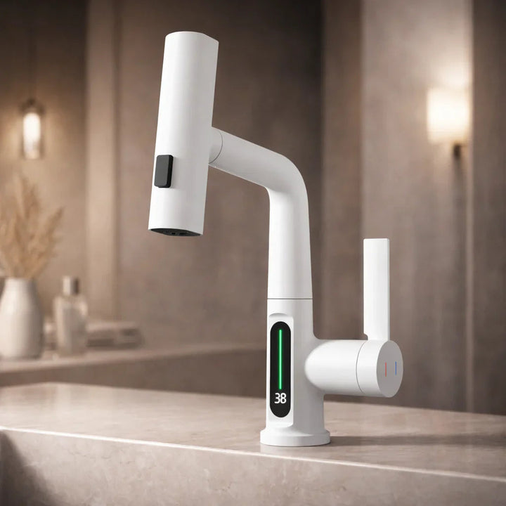 Pull-out kitchen faucet with LED & 5 spray modes | Stornfield
