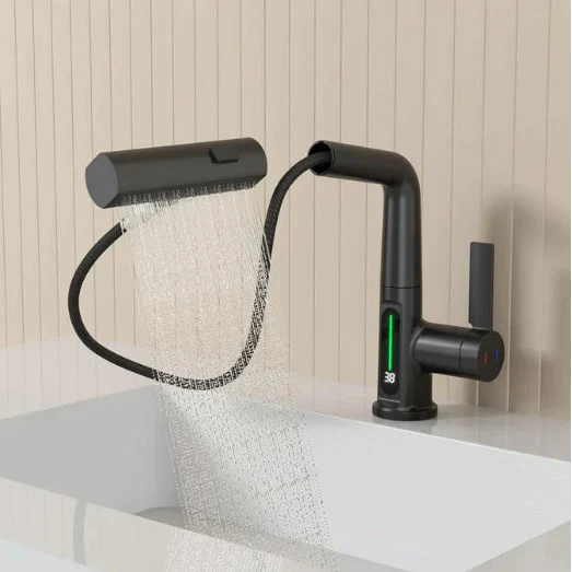 Pull-out kitchen faucet with LED & 5 spray modes | Stornfield