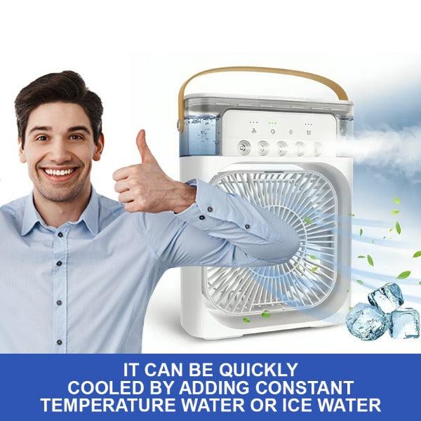 Water Air Cooler Fan - 3 in 1 Ice Cold Cooling Air Conditioner Humidifier Portable Mini Air Cooler Fan | Stornfield