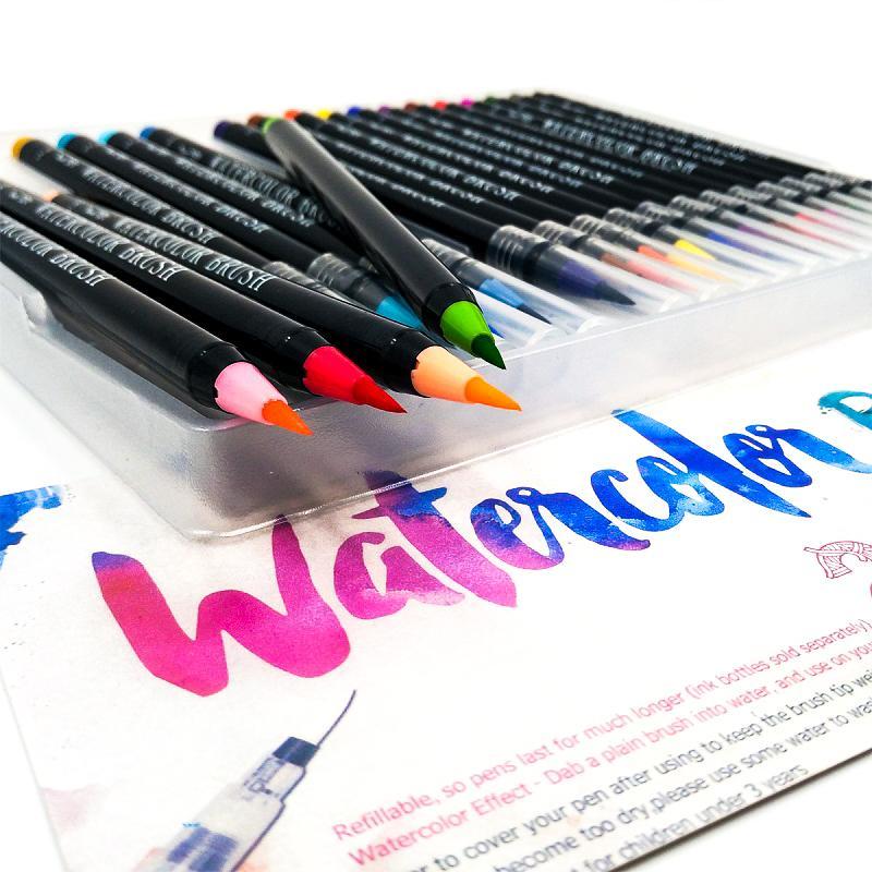 Monet - Watercolor Brush Pens (20 Piece Set) | Stornfield