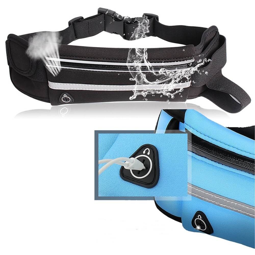 Water-Resistant Running Waist Belt – 1+1 FREE Fitness & Travel Storage Pack | Stornfield