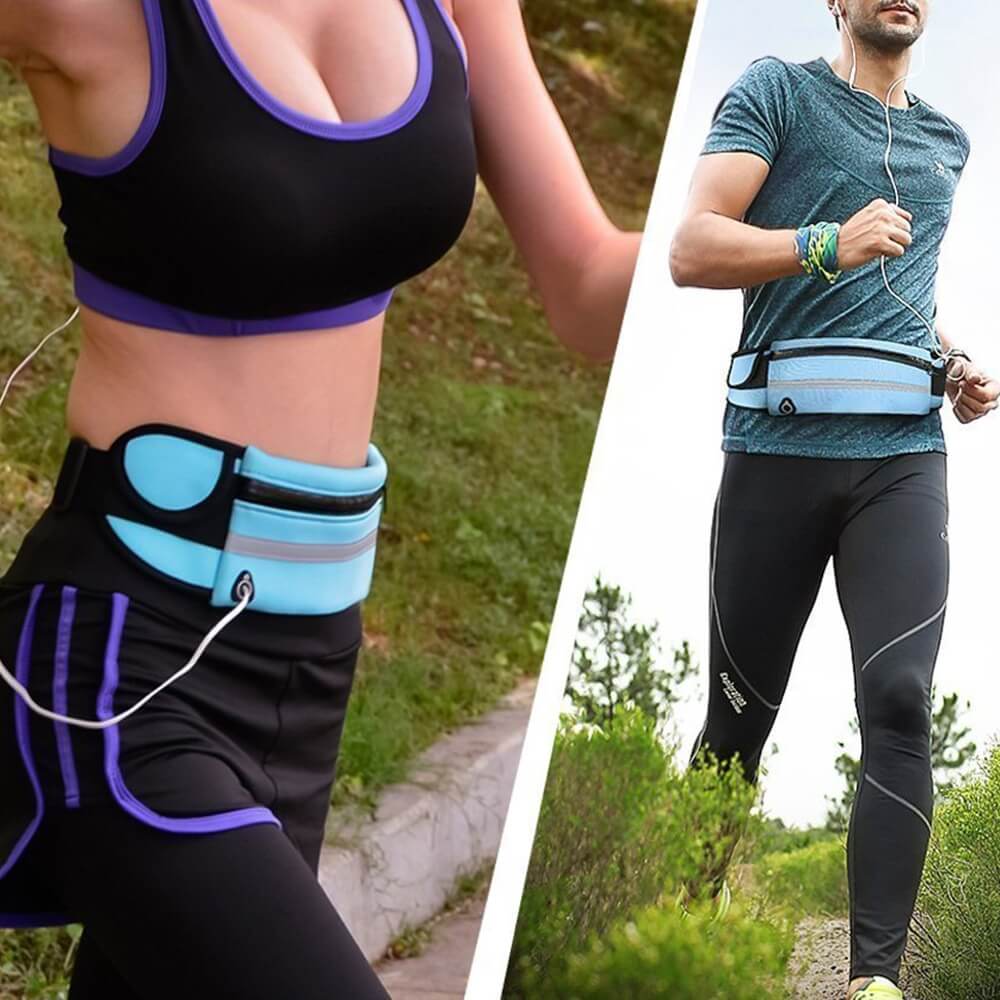 Water-Resistant Running Waist Belt – 1+1 FREE Fitness & Travel Storage Pack | Stornfield