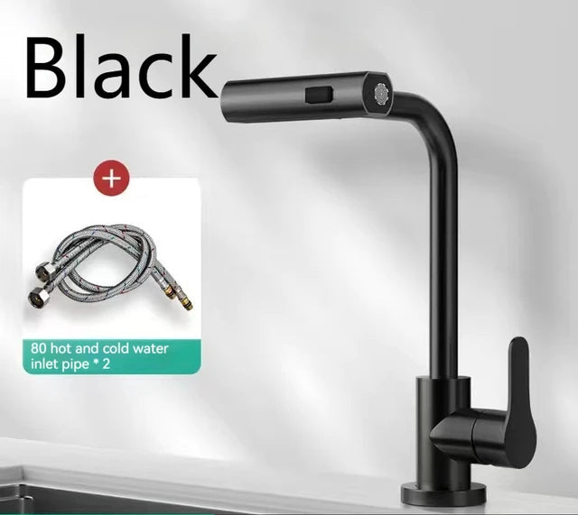 Waterfall Kitchen Faucets Pull Out Rainfall Spray Bathroom Basin Tap | Stornfield