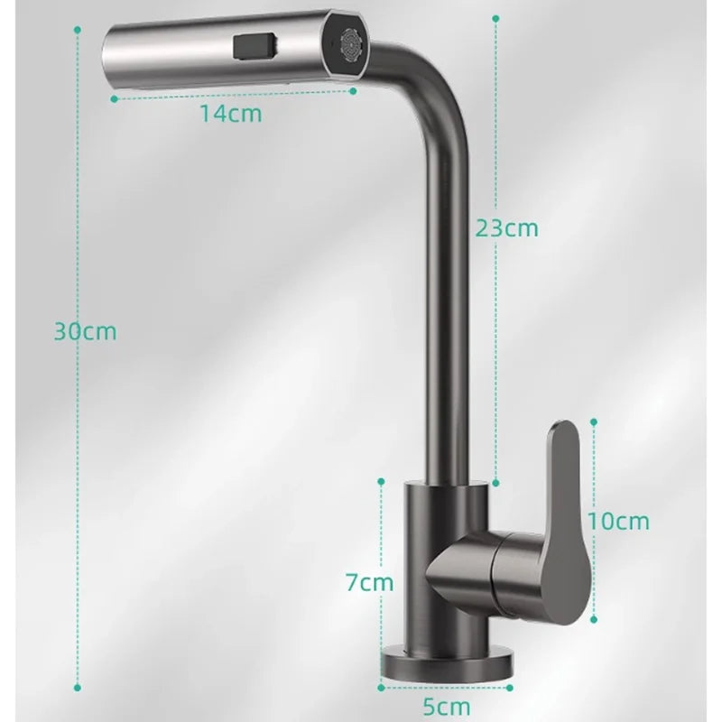 Waterfall Kitchen Faucets Pull Out Rainfall Spray Bathroom Basin Tap | Stornfield