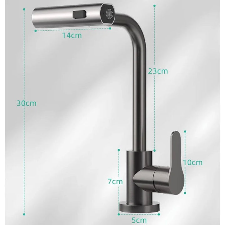 Waterfall Kitchen Faucets Pull Out Rainfall Spray Bathroom Basin Tap | Stornfield