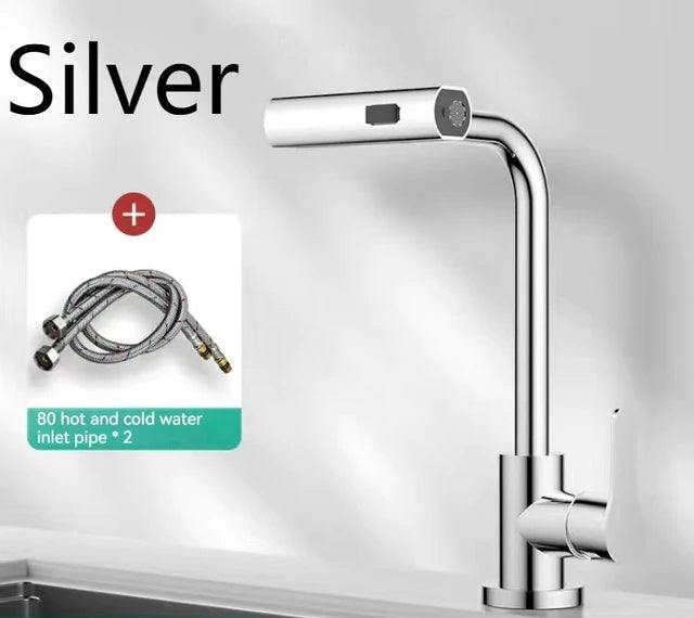 Waterfall Kitchen Faucets Pull Out Rainfall Spray Bathroom Basin Tap | Stornfield