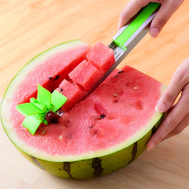 Watermelon Cutter Stainless Steel Windmill Design Cut Kitchen Gadgets | Stornfield