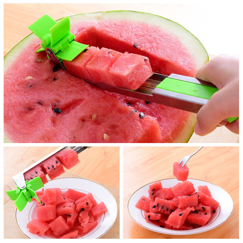 Watermelon Cutter Stainless Steel Windmill Design Cut Kitchen Gadgets | Stornfield
