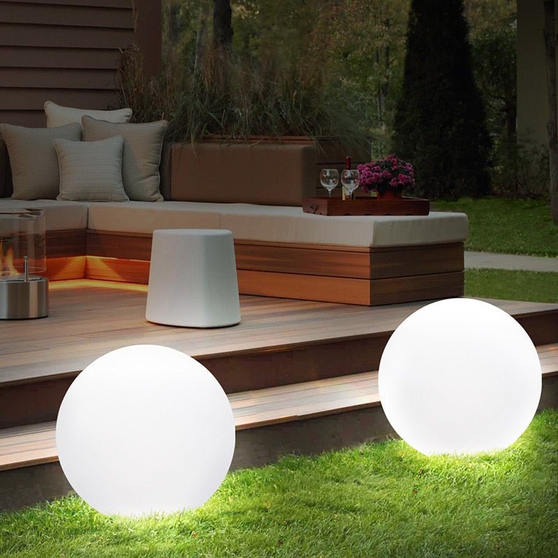 Stornfield | Outdoor Globe Light - Wireless, Weatherproof, 16 Color LED Sphere Light