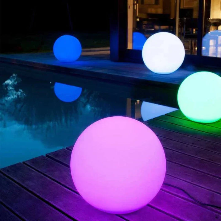 Stornfield | Outdoor Globe Light - Wireless, Weatherproof, 16 Color LED Sphere Light