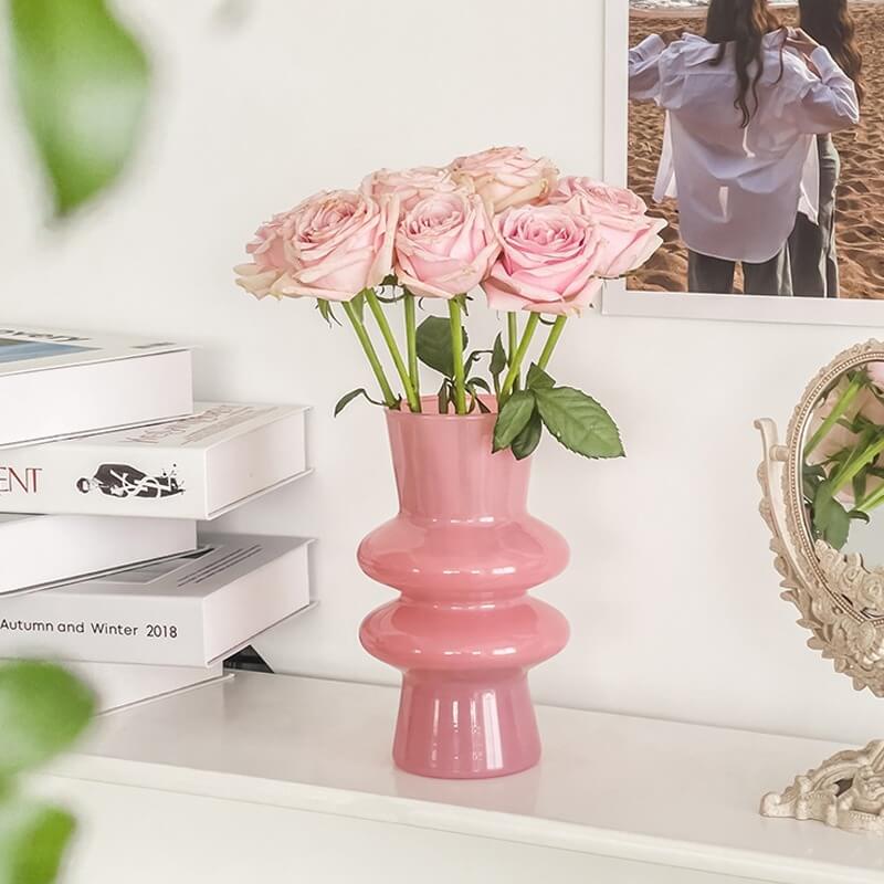 Stornfield | Wave-shaped Glass Flower Vase
