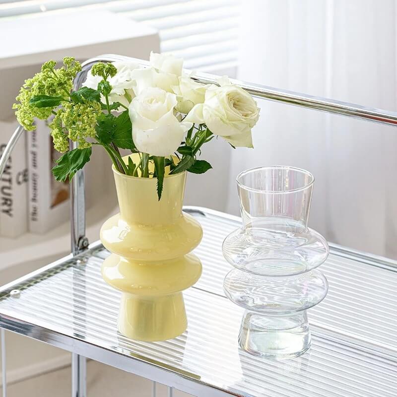 Stornfield | Wave-shaped Glass Flower Vase