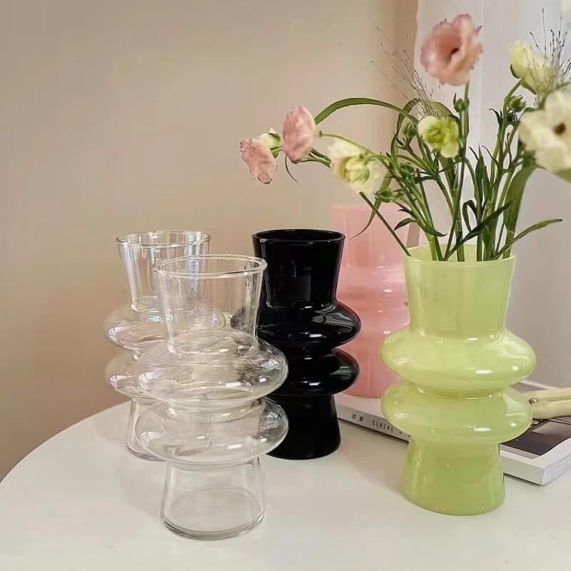 Stornfield | Wave-shaped Glass Flower Vase