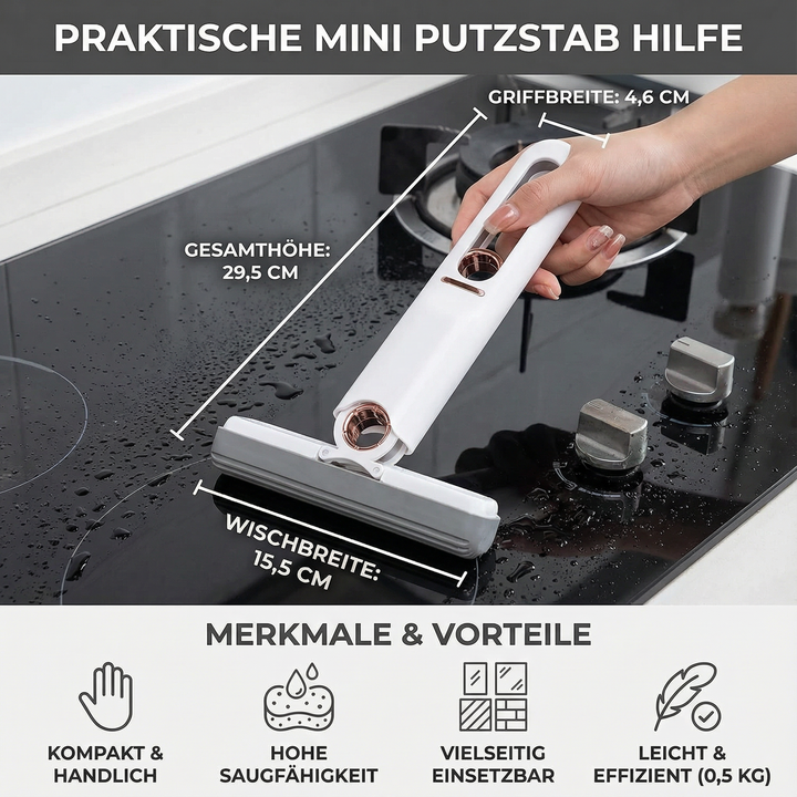 Mini cleaning stick with squeegee | Stornfield