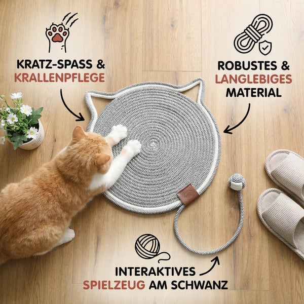 2-in-1 Cat Scratching Carpet & Play Mat Stornfield