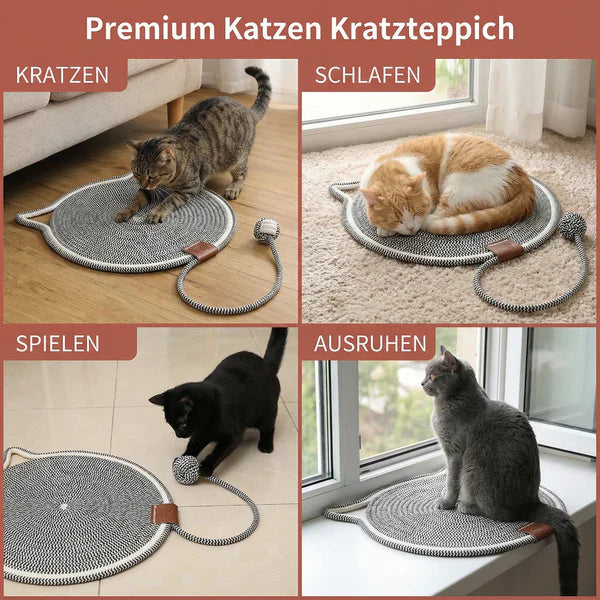 2-in-1 Cat Scratching Carpet & Play Mat Stornfield