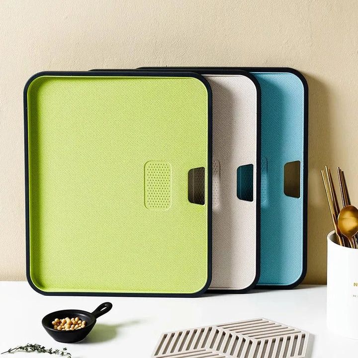 Wheat Straw Cutting Board Chopping Board Hanging Hole Spillover Board | Stornfield