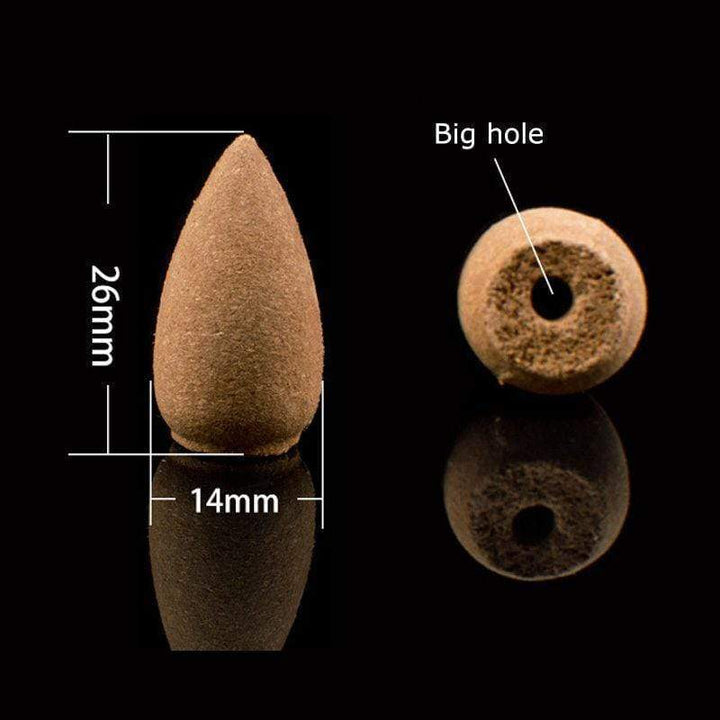Stornfield | Men's Smoking Backflow Incense Cones Glass Bottle 60 Pieces