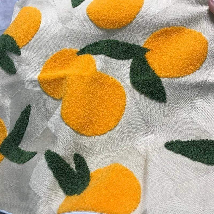 Stornfield | Orange Embroidered Pillowcase