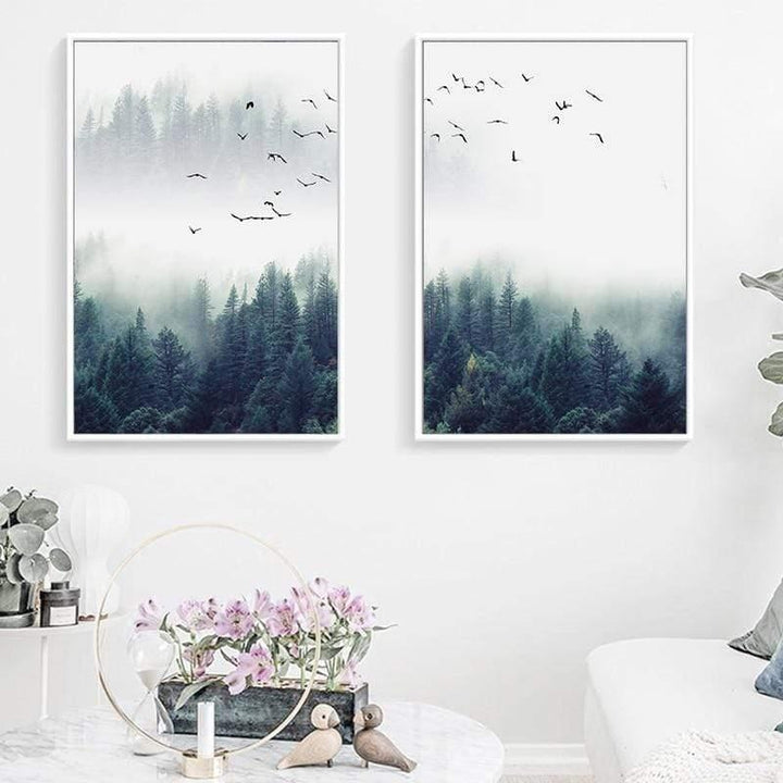 Stornfield | 3-Piece Nordic Forest Landscape Wall Art