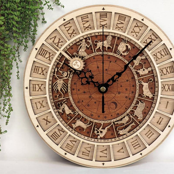 Stornfield | Zodiac Sign Wooden Wall Clock