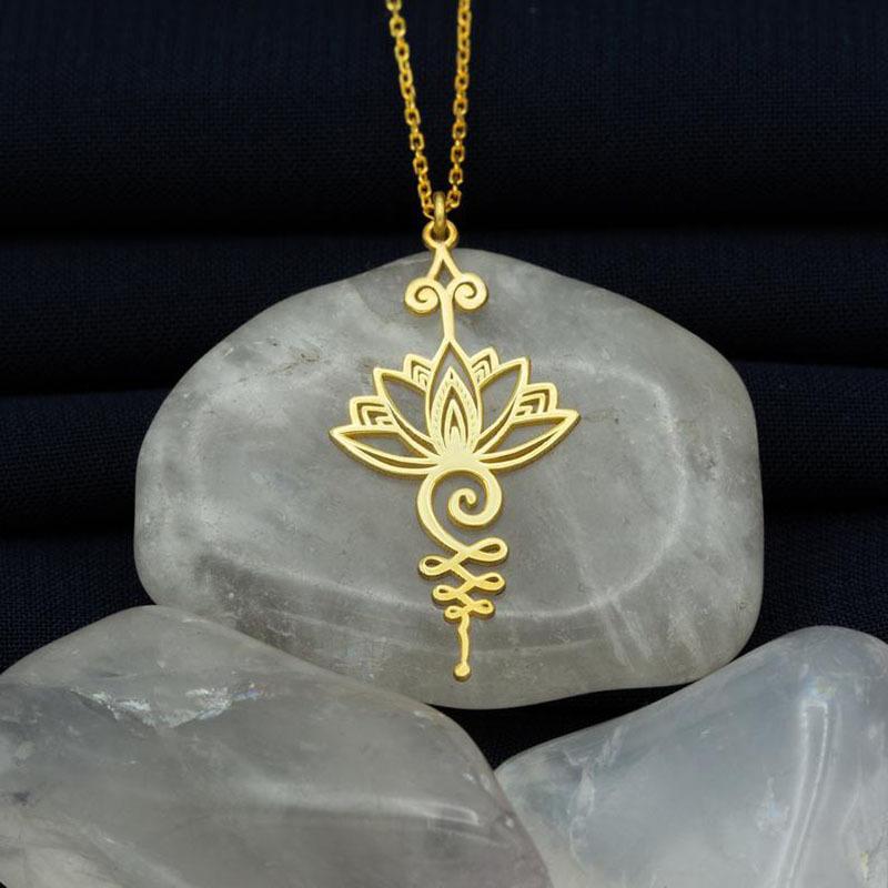 Stornfield | Lotus Unalome Yoga Necklace