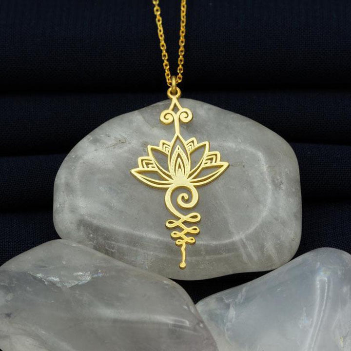 Stornfield | Lotus Unalome Yoga Necklace