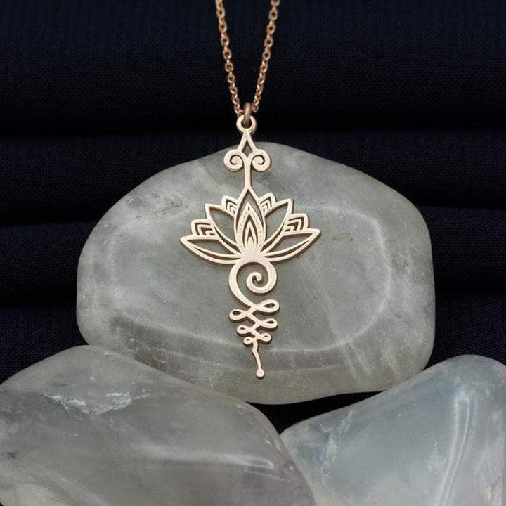 Stornfield | Lotus Unalome Yoga Necklace