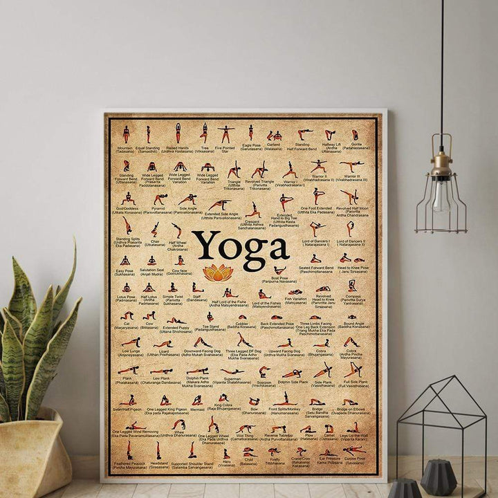 Stornfield | Yoga Poses Wall Chart