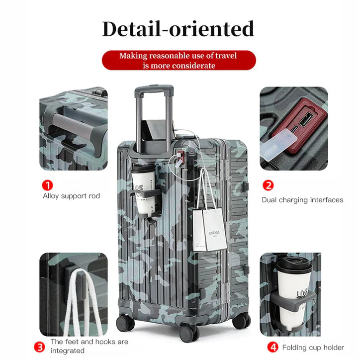 Wide Grip Hard Shell Suitcase - Zagreb | Stornfield