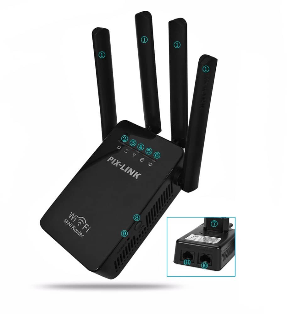 Wi-Fi Range Extender (Repeater / Extender) 300Mbps - 2.4 GHz | Stornfield