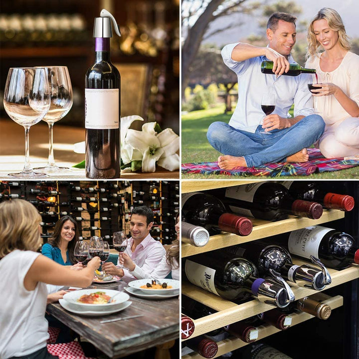 Wine Bottle Stopper Stainless Steel Wine Bottle Plug with Silicone | Stornfield