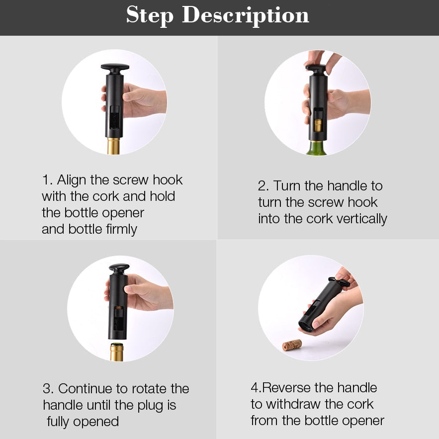 Wine Manual Bottle Opener Kitchen Tool Sparkling Wine Simple Opener | Stornfield