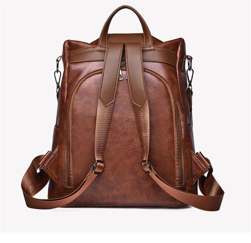 Stornfield | Women's Anti-theft Leather Backpack