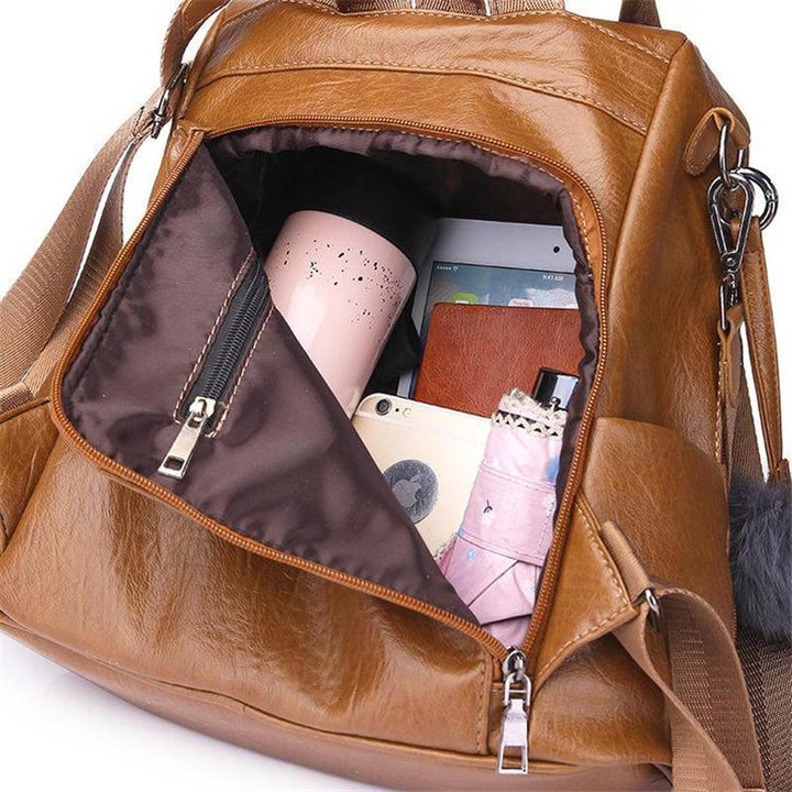 Stornfield | Women's Anti-theft Leather Backpack