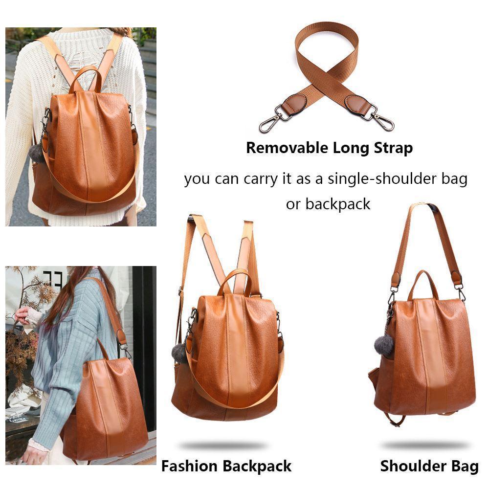 Stornfield | Women's Anti-theft Leather Backpack