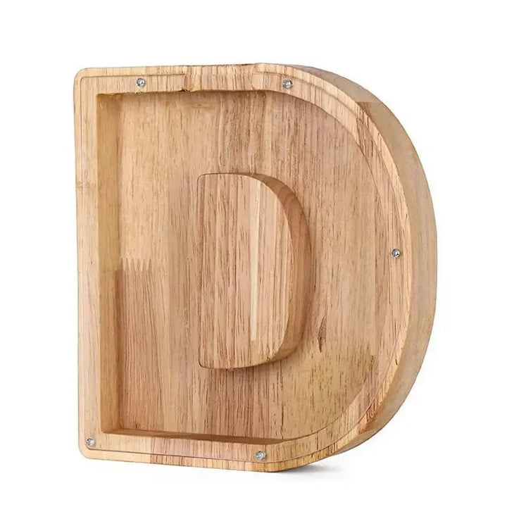 Stornfield | Lettres de l'alphabet en bois 'Initial' Tirelire