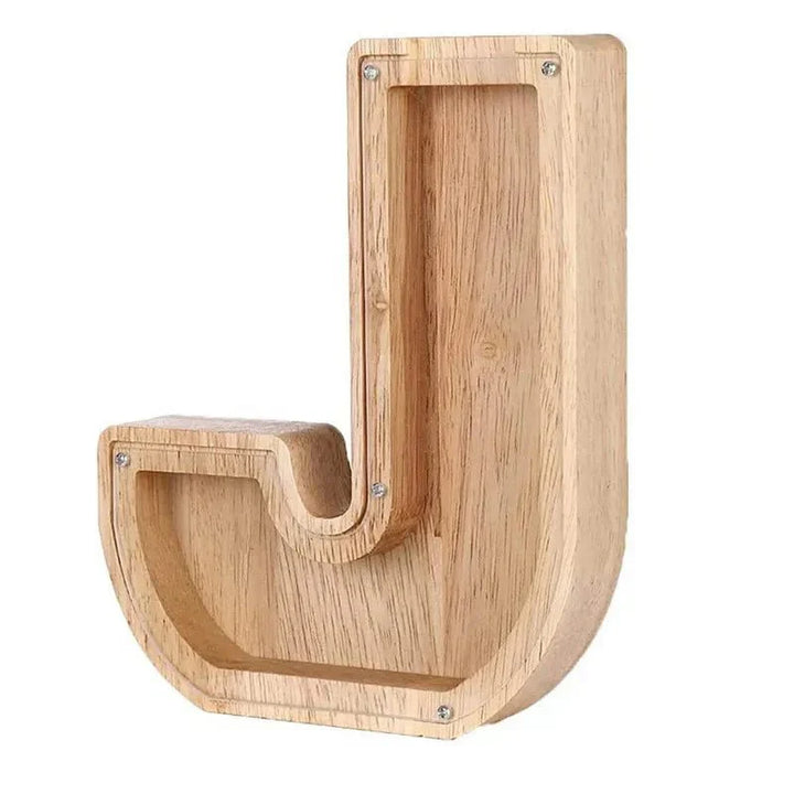 Stornfield | Lettres de l'alphabet en bois 'Initial' Tirelire
