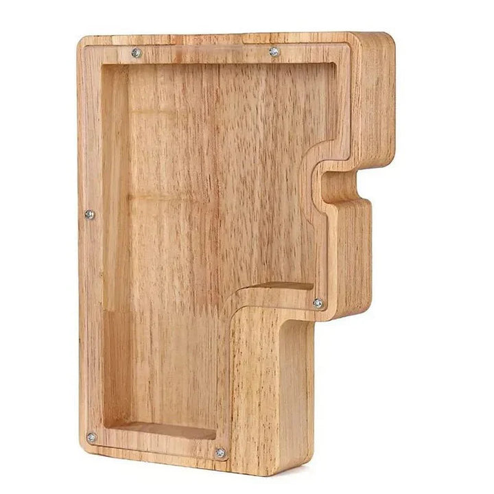 Stornfield | Lettres de l'alphabet en bois 'Initial' Tirelire