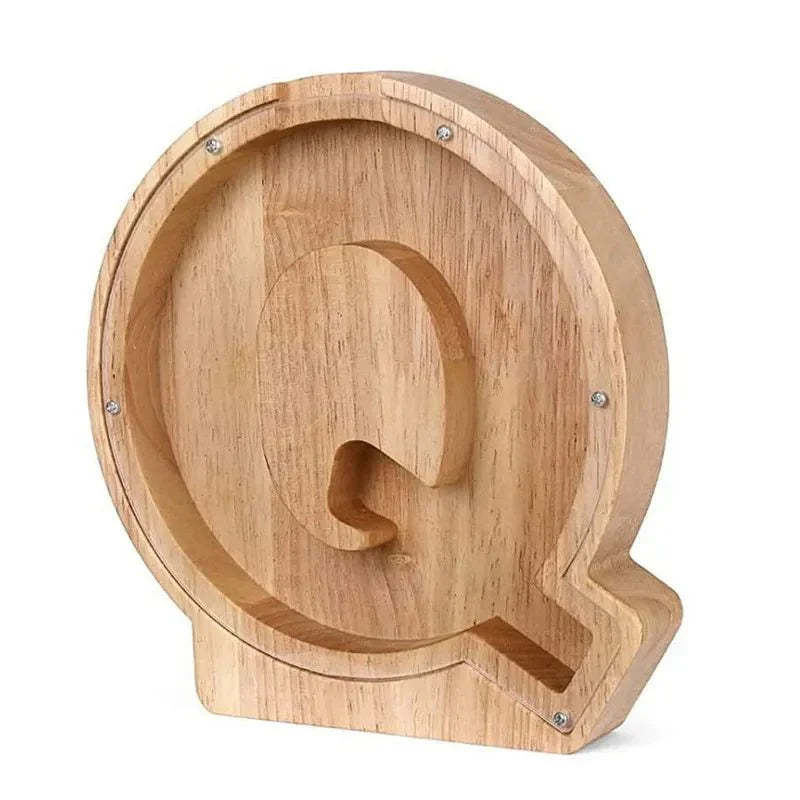 Stornfield | Lettres de l'alphabet en bois 'Initial' Tirelire