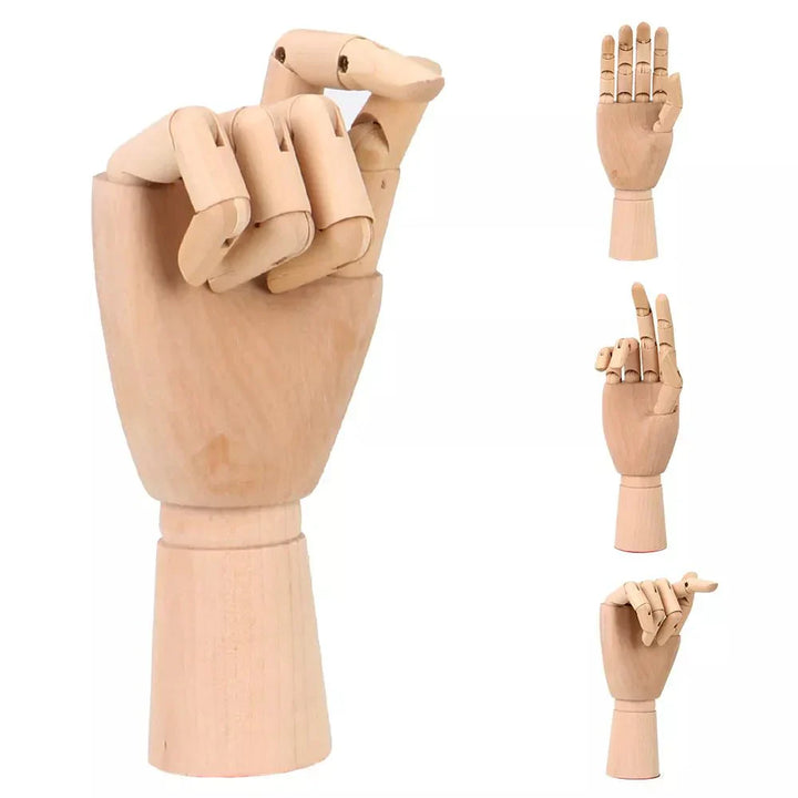Wooden Movable Hand Model 25cm Modern Art Reference | Stornfield